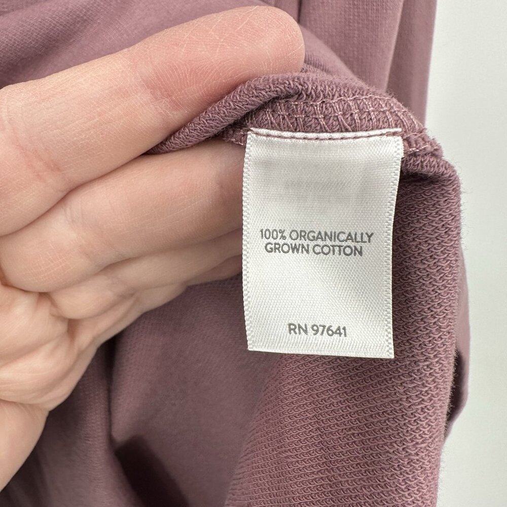SOLD  sweatshirt mauve XL organic cotton casual